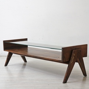 ● ピエールジャンヌレ Pierre Jeanneret コーヒーテーブル Coffee Table チーク無垢材 チャンディーガル PU/CH/-12 1960‘s ビンテージ