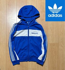 早い者勝ち 送料230円 アディダス adidas ジャージ トレフォイル オリジナルス ATP パーカー ロゴ ライン フーディー ジャケット M