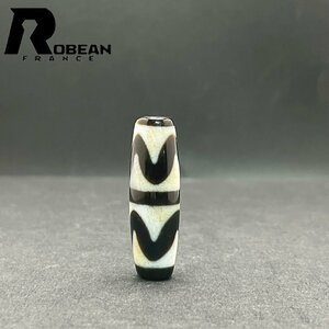 ★高級 EU製 定価5万円★ROBEAN・チベット天珠★パワーストーン アクセサリー 天然石 金運 お守り プレゼント 約37.5*11.7mm 1004T043