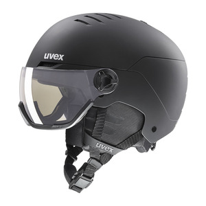 24UVEX wanted visor pro V　ブラックマット　58-61ｃｍ　レンズ：バリオマチック（調光）スモーク（S1-S3）定価￥39600