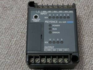 プログラマブルコントローラー　KEYENCE　キーエンス　KX−10R　中古品　端子カバー欠品　シーケンサ