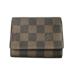 LOUIS VUITTON ルイ ヴィトン N62920 CA0949 アンヴェロップカルトドゥ ヴィジット ダミエ柄 ブラウン系 [240101301636]