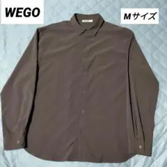 【WEGO STANDARD】Yシャツ 長袖シャツ サラスベ生地 Mサイズ