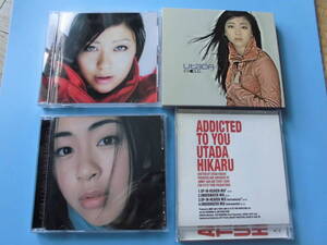 中古ＣＤ◎宇多田ヒカル　４枚まとめて（ULTRA BLUE・EXODUS・First LOVE・ADDICTED TO YOU）◎