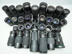 ★キヤノン 純正MFレンズなど★LENS FD/FL/Tokina/SOLIGOR/TAMRON/SIGMA/ 等 計:30点まとめ【ジャンク品】31250