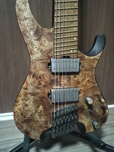 Ibanez QX527PB エレキギター 7弦 ヘッドレス スラントフレット 完動品 ギター