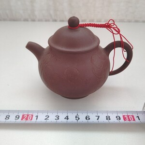 中国　 急須　茶器　 煎茶道具　 朱泥 