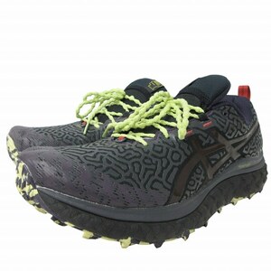 アシックス asics ×Brain Dead ブレインデッド コラボ 美品 Trabuco max スニーカー シューズ 1201A371-001 黒 紫 ブラック 28.5cm