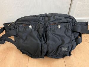 PORTER ポーター ウエストバッグ タンカー 吉田カバン ボディバッグ 黒 TANKER WAIST ショルダー　ショルダーバッグ