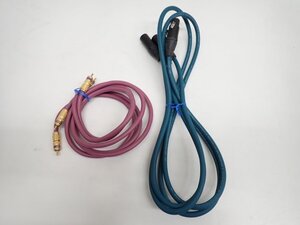 SAEC SL-1801 サエク RCAケーブル 1.2m ペア + Oyaide QAC-212 オヤイデ電気 XLRケーブル 1.5m ペア ∩ 70C54-59