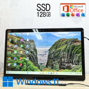 ★超美品 高性能7世代i3！新品SSD128GB★Q738/SE Core i3-7130U Webカメラ Win11 MS Office 中古品 ノートPC★P77131