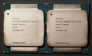 intel Xeon E5-2643v3 3.4GHz LGA2011 Haswell 2個セット