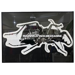 希少 90s MASSIVE ATTACK 1998年 MEZZANINE プロモ ポスター 90年代 マッシヴ・アタック vintage promo 激レア 当時物 バンドT マッシブ