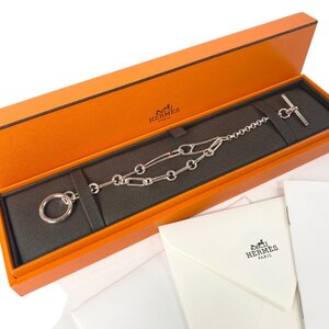 美品 エルメス HERMES レディース シェーヌダンクル パンク ブレスレット