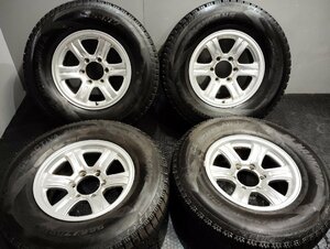 【NANKANG ICE ACTIVA AW-1 265/70R16】スタッドレス【Weds KEELER 16インチ 7J6HPCD139.7+5】21年製 バリ溝 サーフ プラド等　(KTN063)