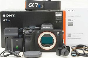 ☆極上美品☆ Sony ソニー α7sⅢ ボディ ILCE-7SM3 元箱 付属品 Shot数 僅か 350枚前後！ ♯24101206