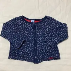 PETIT BATEAU 花柄カーディガン 104cm