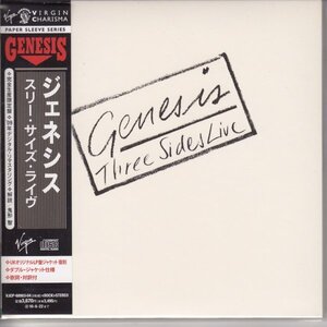 【希少】紙ジャケ GENESIS / THREE SIDES LIVE（国内盤2枚組CD）