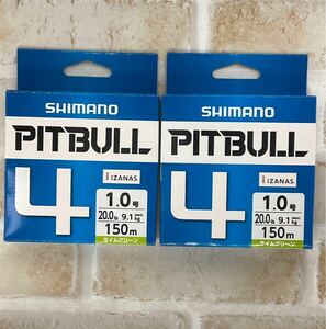 PEライン シマノ PITBULL4 1.0号 150m 2個