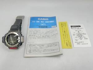 【4740】 CASIO カシオ PROTREK プロトレック 1471 PRT-40FGJ Fishing Gear 方位 高度 気圧 温度計測機能 説明書 現状品