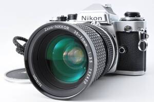 Nikon ニコン FE Silver 35mm Film Camera Body Ai 35-70mm f/3.5 748