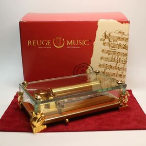 03) リュージュ REUGE スイス製 CH 3/72 72弁 ３曲 ガラスボックス