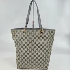 美品 GUCCI トートバッグ GG キャンバス レザー