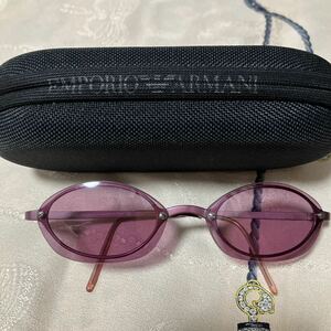 EMPORIO ARMANI ピンク サングラス MADE IN ITALYレディース 157-S アルマーニ