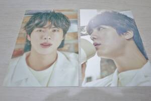 BTS　ポストカード　「JIN」　オヌル　展示会　公式　「24/7=Serendipity」　新品　２枚　防弾少年団　ジン　ソクジン　フォトカード