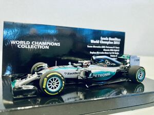 【送料無料】1/43 Minichamps Word Champion Collection Mercedes メルセデス AMG ペトロナス F1 W06 HYBRID #44 L.ハミルトン 2015