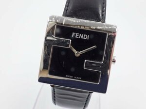 352582【1円スタート】FENDI フェンディ 稼動品 4000L FFロゴ スクエア レディース 時計 クオーツ ケース31mm