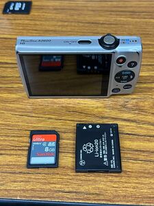 キャノンCANON powershot A2600 デジタルカメラバッテリー＋SDカード8GB付き動作品