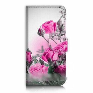 Galaxy S6 S6 Edge 薔薇 バラ 花柄 フラワー スマホケース 充電ケーブル フィルム付