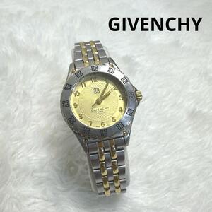 GIVENCHY ジバンシー クォーツ 腕時計 3ATM シルバー × ゴールド STAINLESS STEEL WATERRESISTANT 3ATM