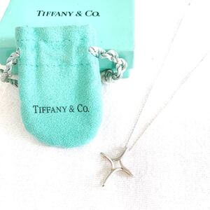 【1円〜】極美品　 TIFFANY&Co ティファニー　インフィニティクロス ネックレス　 シルバー　刻印あり　希少品　 ペンダント