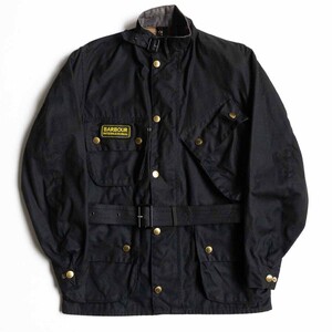 【イングランド製】 BARBOUR 【 International Jacket】38 インターナショナル オイルド モーターサイクル ジャケット 2411240