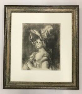 【特価】　≪　ピエール＝オーギュスト・ルノワール　 ≫ リトグラフ【石版画】 JEUNE FEMME EN BUSTE　 1951年 　PIERRE-AUGUSTE RENOIR