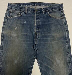 70S LEVIS リーバイス501 66前期 濃淡！アタリ抜群！ 実寸W約37インチ リペア済み【検索501XX 502 606 505