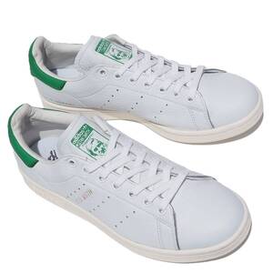 美品!! US 8 /26ｃｍ 限定 18年製 adidas STANSMITH FOREVER スタンスミス フォーエバー 白緑 天然皮革