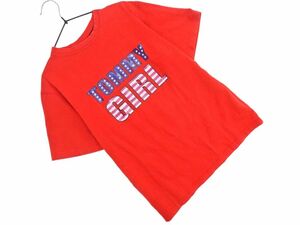 tommy girl トミーガール プリント Tシャツ size（140ｃｍくらい）/赤 ■◆ ☆ efc4 子供服