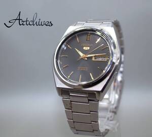 ☆時計☆1円～☆SEIKO (セイコー)☆7009-876J☆GR文字盤 メンズ 自動巻き 腕時計☆稼働品☆『VRW-625』