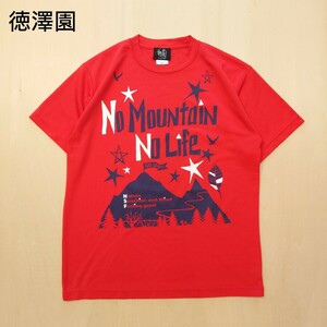 Tシャツ 半袖Tシャツ 徳澤園 アウトドア 山小屋 no mountain no life サイズM 2408