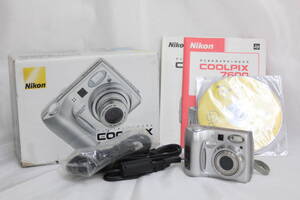 【返品保証】 【便利な単三電池で使用可】ニコン Nikon Coolpix E7600 元箱付き コンパクトデジタルカメラ v8120