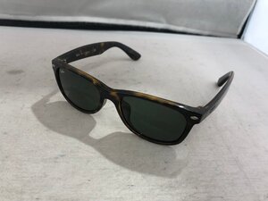 【RayーBan】レイバン　RB2132F　ニューウェィファーラー　サングラス　モスグリーン系レンズ　べっ甲デザインフレーム　SY02-GY3