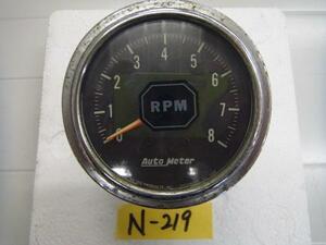 N219　Auto　Meter　船外機用？　タコメーター　中古品