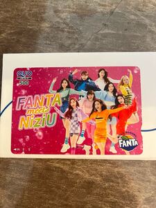 FANTA meets NiziU ファンタ 抽選 抽プレ クオカード QUOカード 500円分　ニジユー