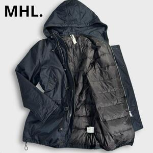 MHL. ダウン モッズコート ネイビー メンズ M マーガレットハウエル MARGARET HOWELL