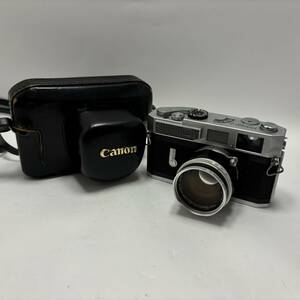 【UD0917.4-445KM】Canon キャノン MODEL 7 レンジファインダー フィルムカメラ CANON LENS 50mm 1:1.4 シルバーボディ 動作未確認