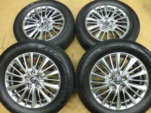 美品 トヨタ純正 30系後期 アルファード ヴェルファイア ハイグロス ブリザックVRX2 225/60R17 スタッドレス エスティマ クラウン カムリ 