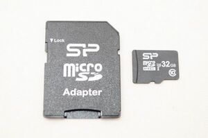 ☆送料無料☆ SP シリコンパワー micro SDカード 32GB アダプターセット #21101321
